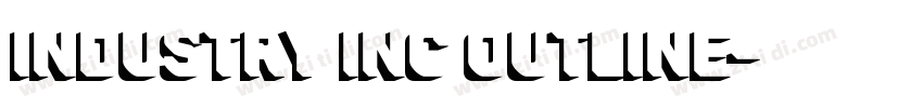 Industry Inc Outline字体转换